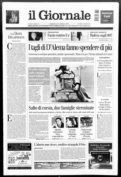 Il giornale : quotidiano del mattino